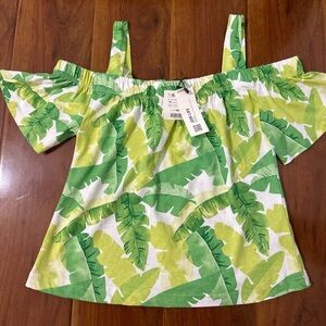 NWT ZARA Girls Tropical Top size 10
